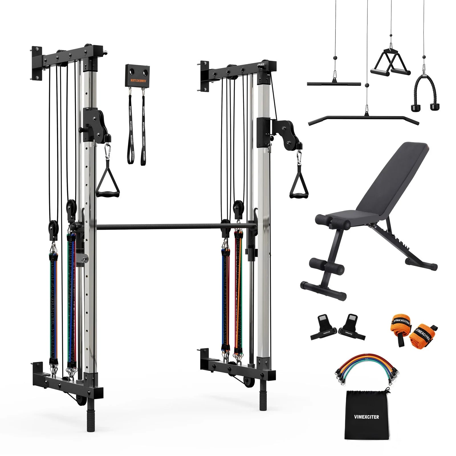 Folding Wall-Mounted Smith Machine
