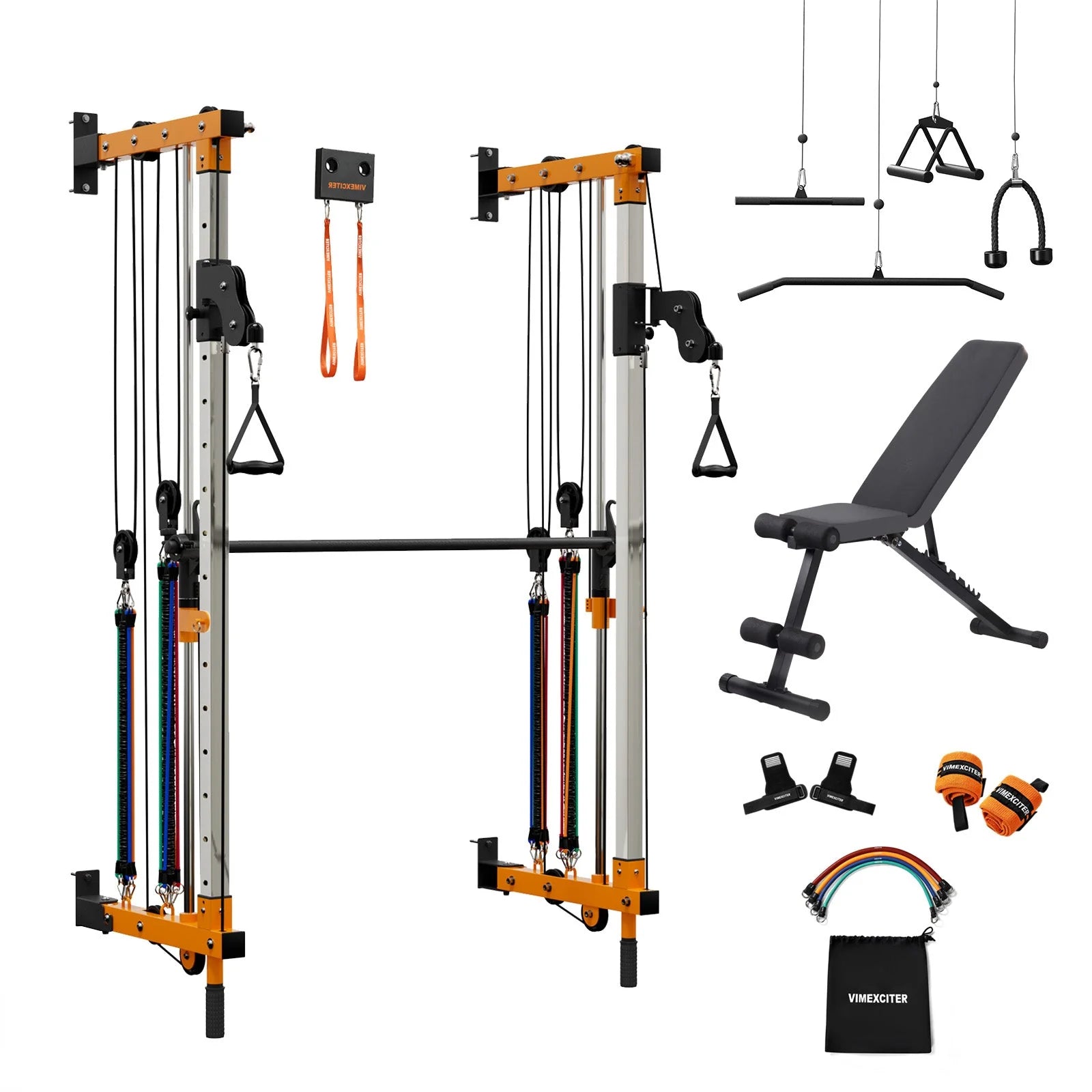 Folding Wall-Mounted Smith Machine