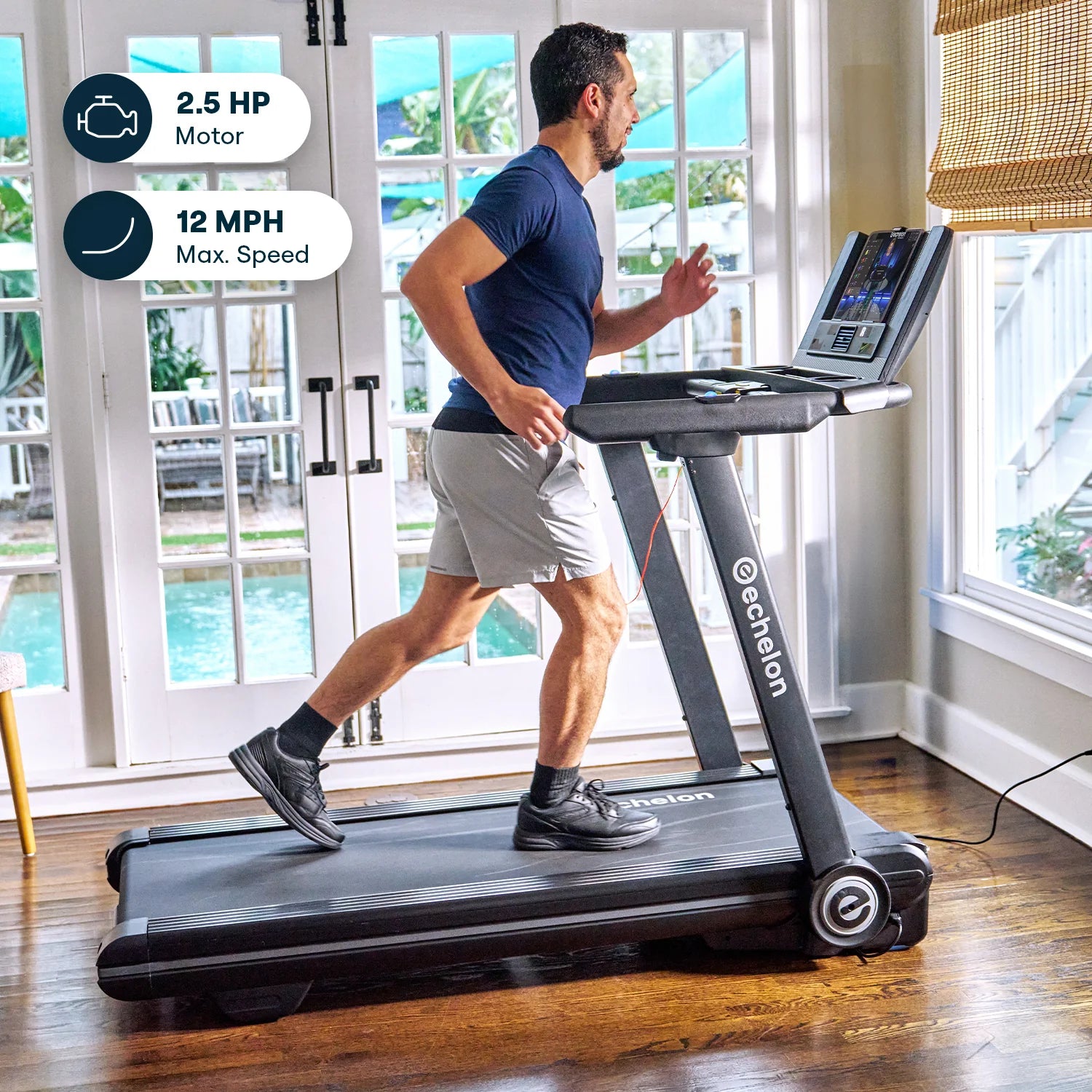 Echelon Stride-6™ Auto-Fold Connected Treadmill