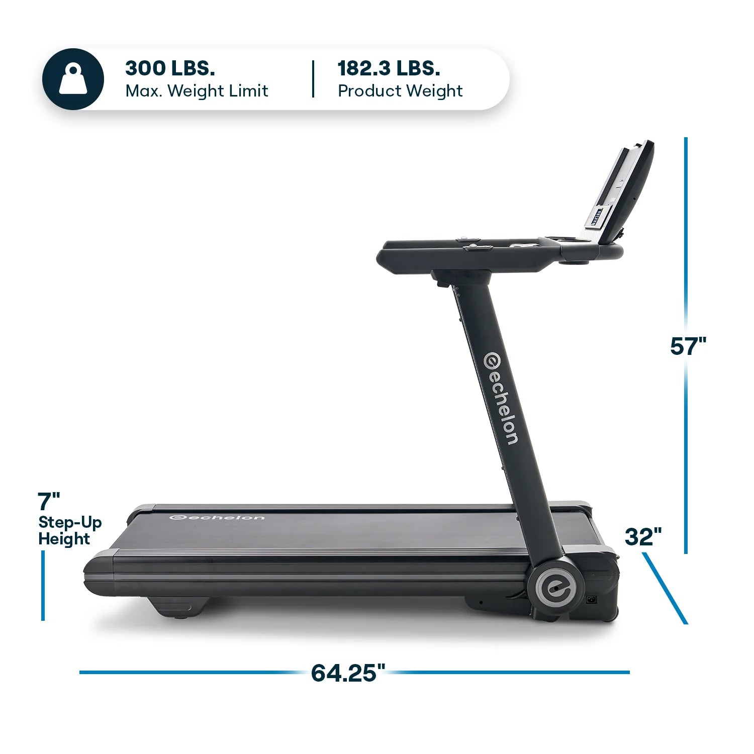 Echelon Stride-6™ Auto-Fold Connected Treadmill