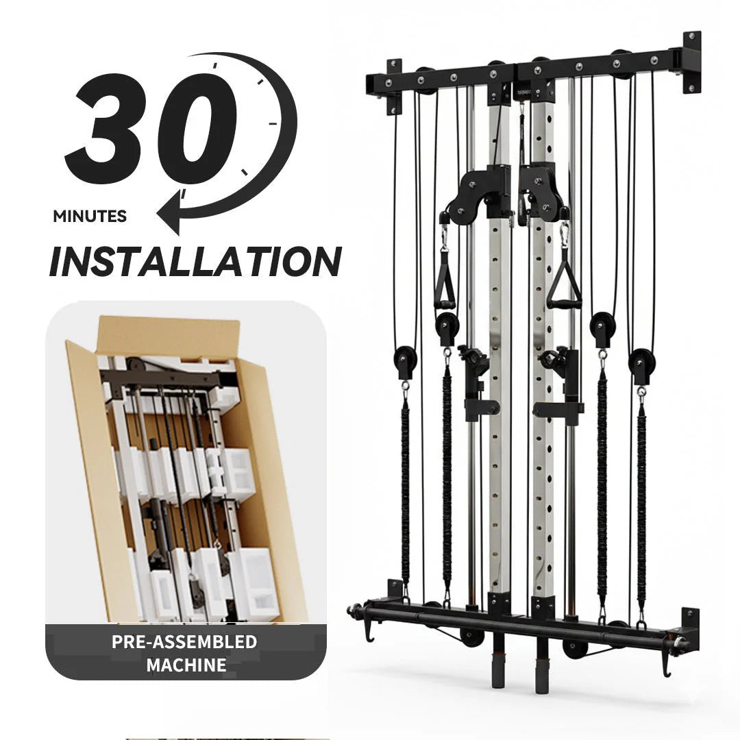 Folding Wall-Mounted Smith Machine
