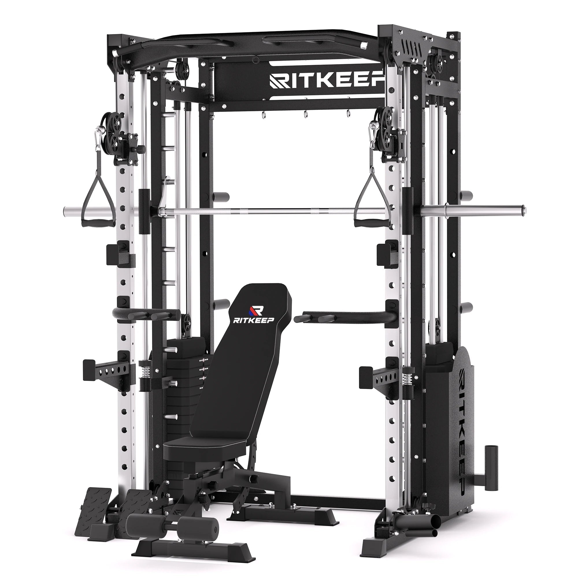PMAX 5600 Home Gym Smith Machine - Integrated Weight System