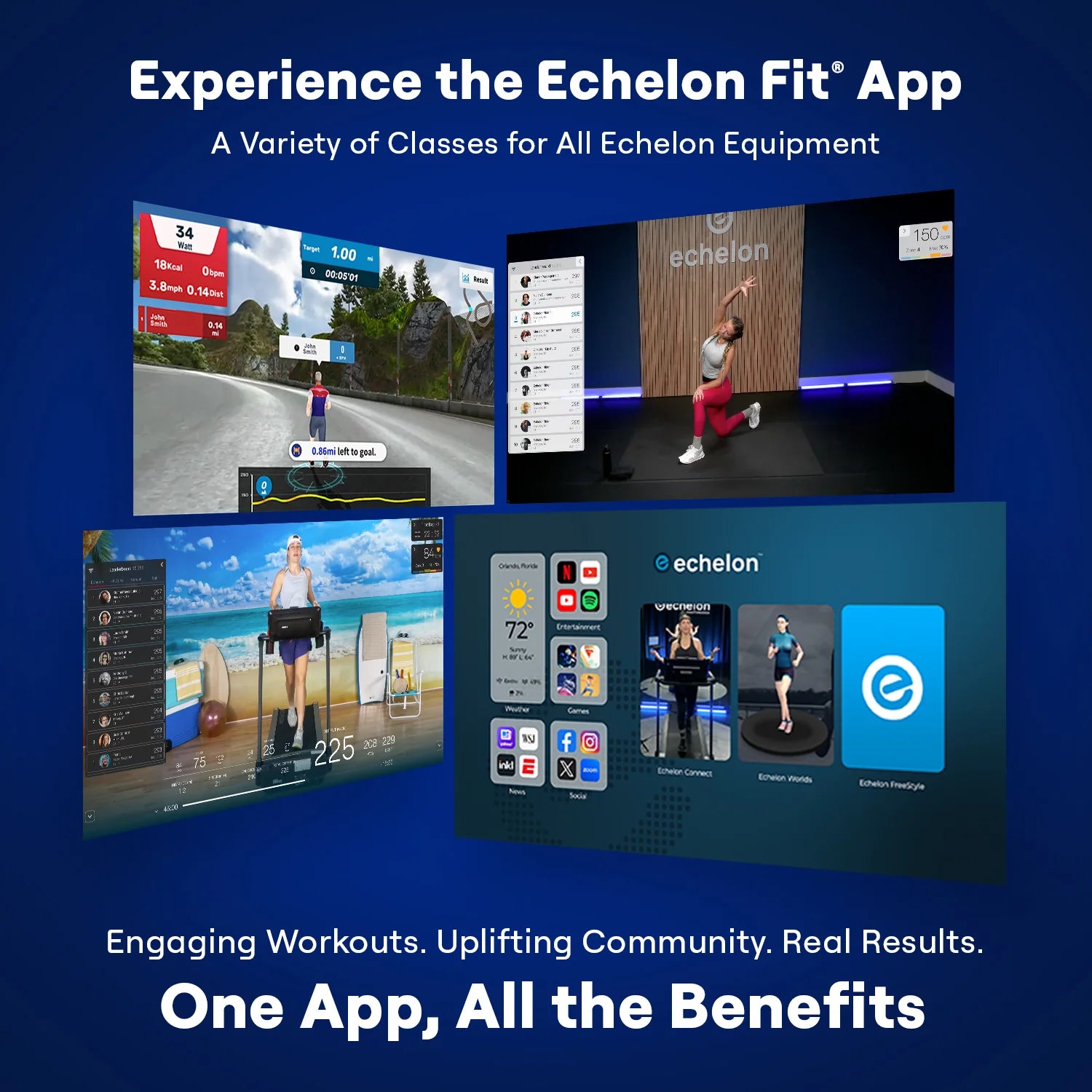 Echelon Stride-6™ Auto-Fold Connected Treadmill
