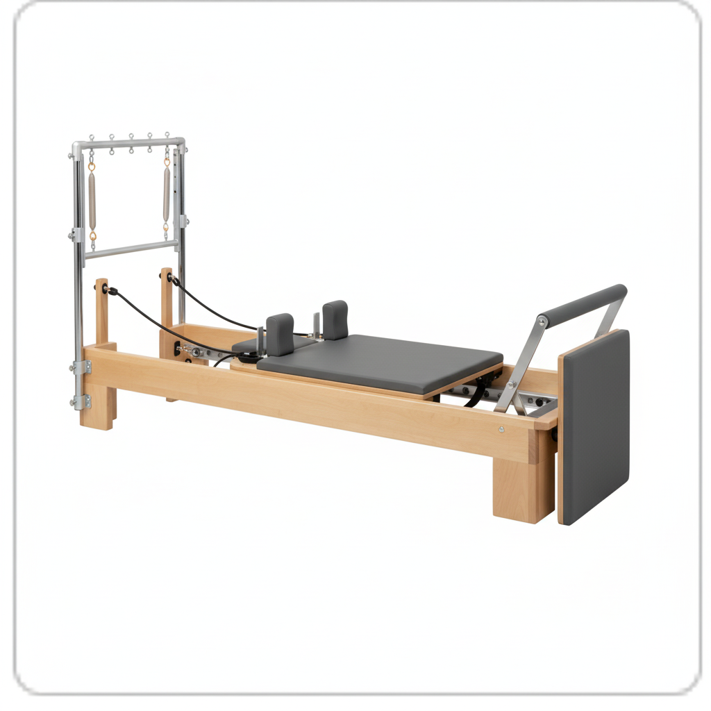 Echo Pilates Premium Wood Reformer Bundle