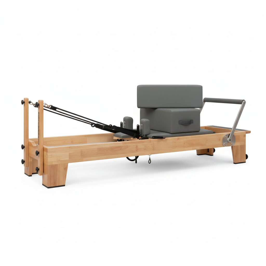 Echo Pilates Premium Wood Reformer Bundle